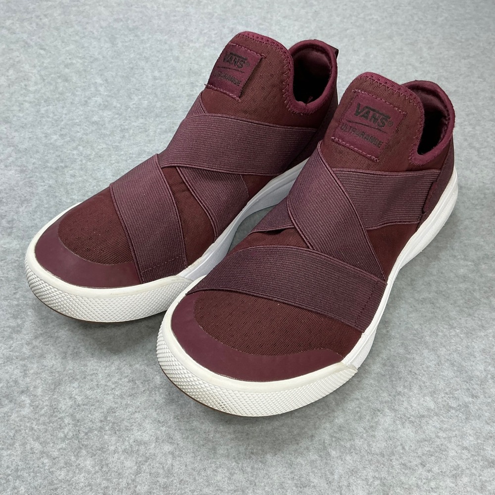 Vans UltraRange Gore Burgundy Maroon Slip On Sneakers Mens 7 Womens 8.5